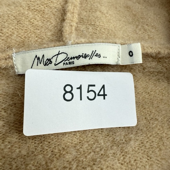 Mes Demoiselles Pichu Hoodie Womens 0 Beige Wool Alpaca Knit Sweater $380 - Picture 11 of 11